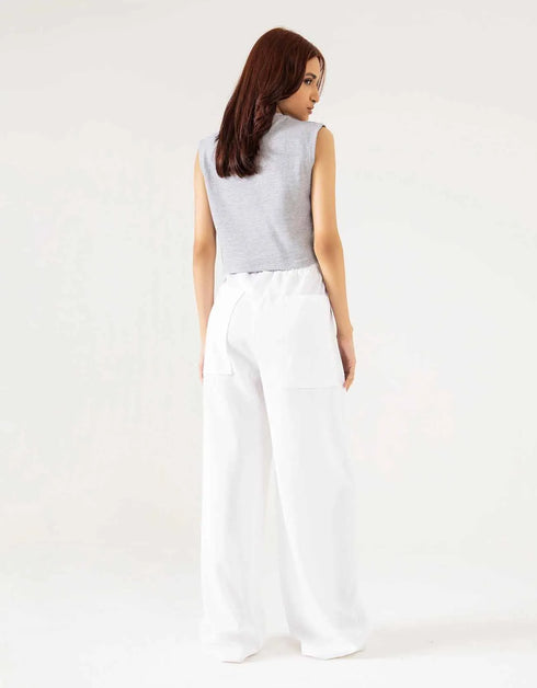 WIDE LEG PANAMA TROUSER
